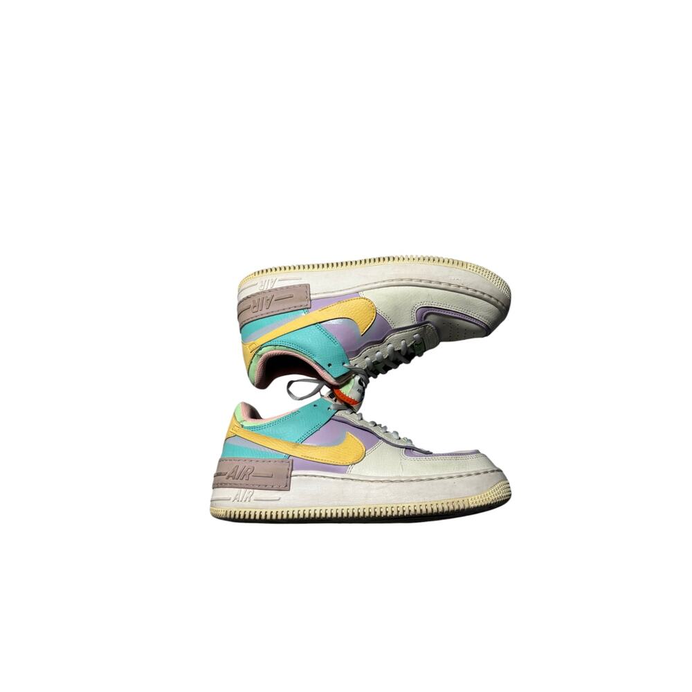 Nike Air Force 1 Shadow Sneakers Women's 9 Pastel Multicolor Low Top Cushioned - Picture 7 of 13